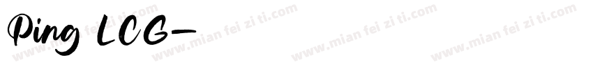 Ping LCG字体转换